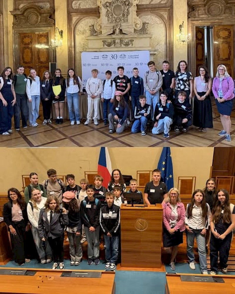 image Žáci studentského parlamentu ZŠ Skálova v Senátu